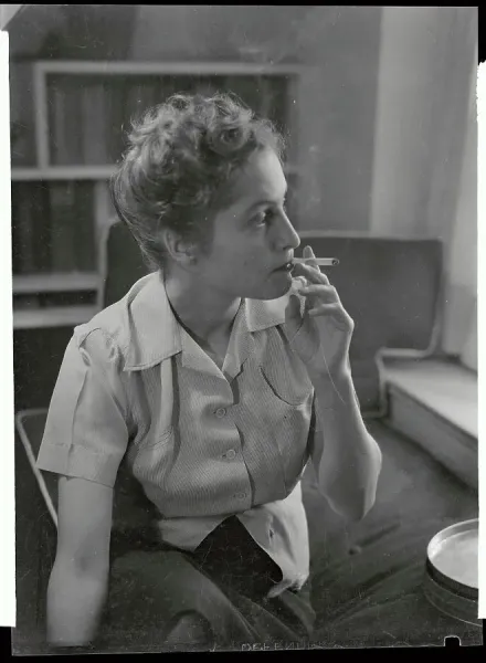 Prints of Eleanor Clark Warren Smoking a Cigarette