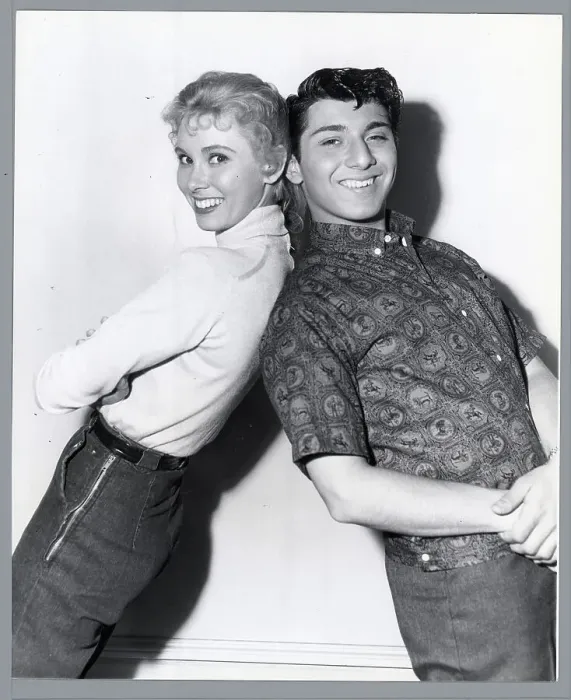 Framed Print : Eleanor Donahue & Paul Anka Bakc To Back Framed Print : Eleanor Donahue & Paul Anka Bakc To Back