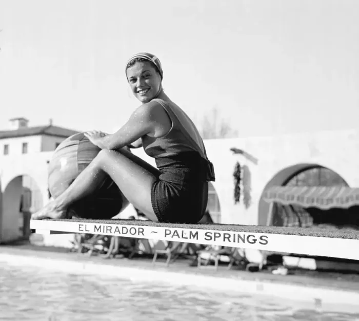 Framed Print : Eleanor Holm on Diving Board Framed Print : Eleanor Holm on Diving Board