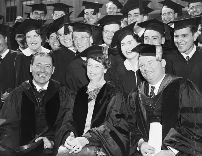 Framed Print : Eleanor Roosevelt and Alexander F. Ormsby in Cap and Gown Framed Print : Eleanor Roosevelt and Alexander F. Ormsby in Cap and Gown