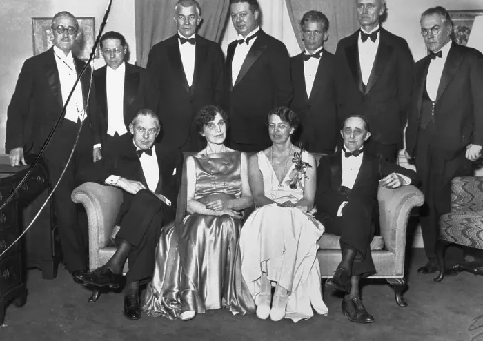 Framed Print : Eleanor Roosevelt Attending Authors Dinner Framed Print : Eleanor Roosevelt Attending Authors Dinner