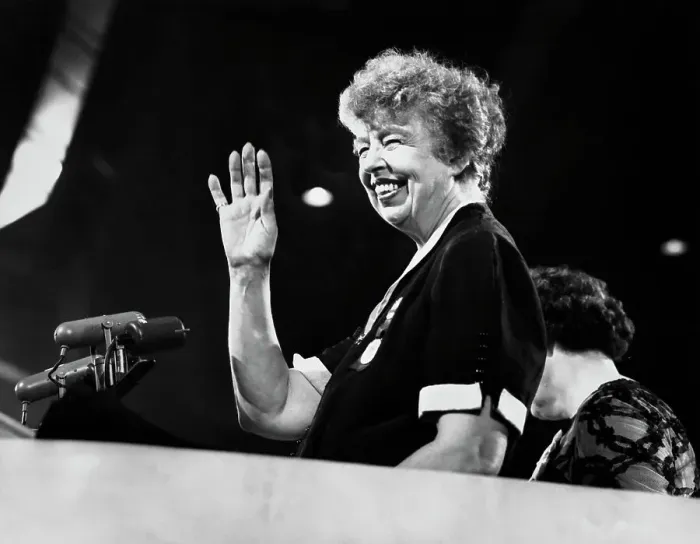 Framed Print : Eleanor Roosevelt At Democratic National Convention Framed Print : Eleanor Roosevelt At Democratic National Convention