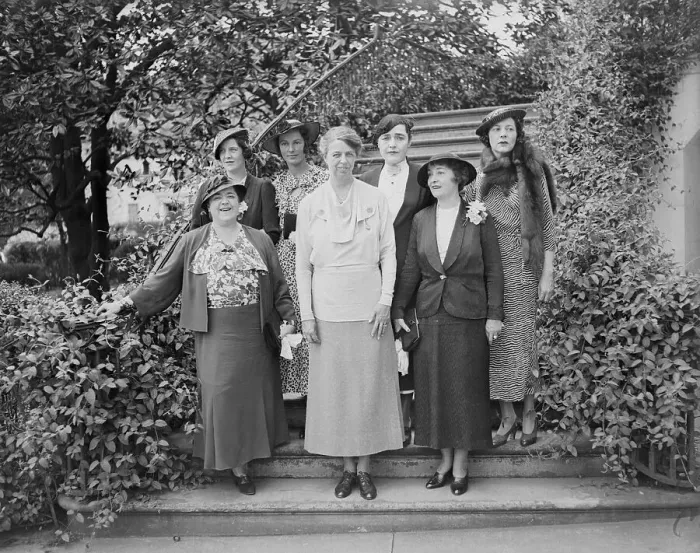 Framed Print : Eleanor Roosevelt with Destitute Ball Committee Framed Print : Eleanor Roosevelt with Destitute Ball Committee