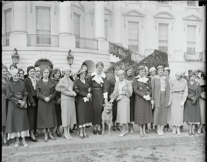 Framed Print : Eleanor Roosevelt with Guests Framed Print : Eleanor Roosevelt with Guests