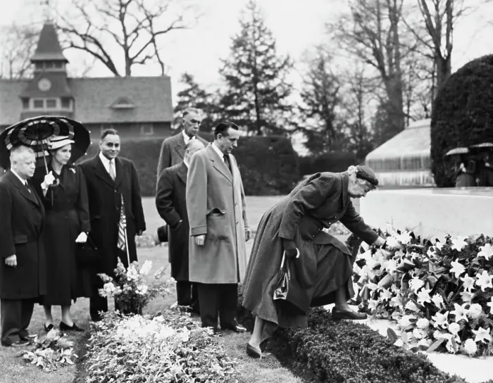 Framed Print : Eleanor Roosevelt Laying A Wreath Framed Print : Eleanor Roosevelt Laying A Wreath