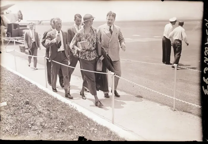Framed Print : Eleanor Roosevelt Leaving Newark Airport Framed Print : Eleanor Roosevelt Leaving Newark Airport