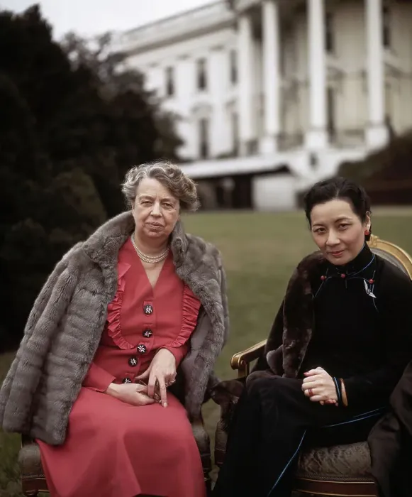 Framed Print : Eleanor Roosevelt and Mei-ling Chiang Framed Print : Eleanor Roosevelt and Mei-ling Chiang