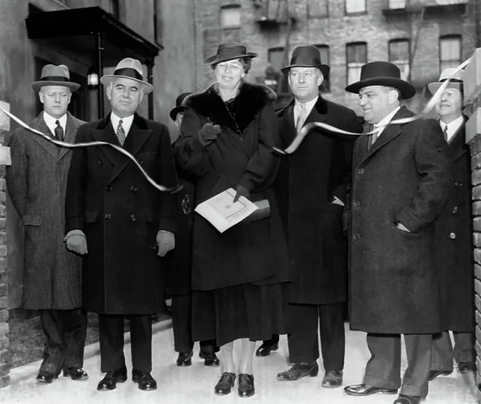 Framed Print : Eleanor Roosevelt Opens Low Rental Housing Project Framed Print : Eleanor Roosevelt Opens Low Rental Housing Project