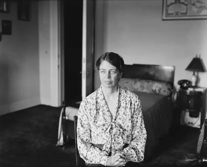 Framed Print : Eleanor Roosevelt in Pose at Mansion Framed Print : Eleanor Roosevelt in Pose at Mansion