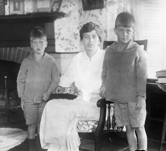 Framed Print : Eleanor Roosevelt Posing with Her Young Sons John and Franklin Jr Framed Print : Eleanor Roosevelt Posing with Her Young Sons John and Franklin Jr
