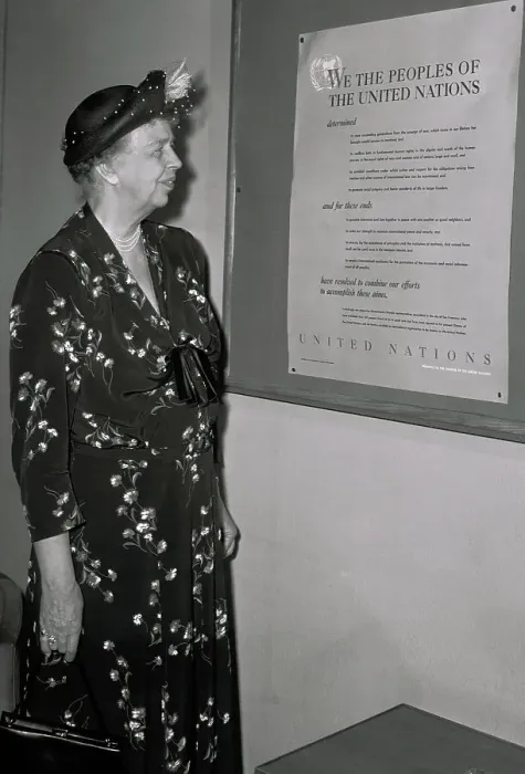 Framed Print : Eleanor Roosevelt Reading United Nations Bill of Rights Framed Print : Eleanor Roosevelt Reading United Nations Bill of Rights