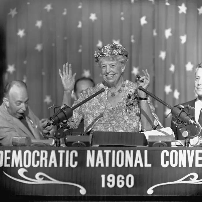 Framed Print : Eleanor Roosevelt Speaking at the 1960 Democratic National Convention Framed Print : Eleanor Roosevelt Speaking at the 1960 Democratic National Convention