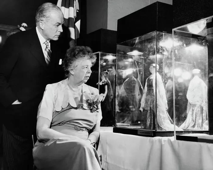 Framed Print : Eleanor Roosevelt Views Miniature First Ladies Framed Print : Eleanor Roosevelt Views Miniature First Ladies