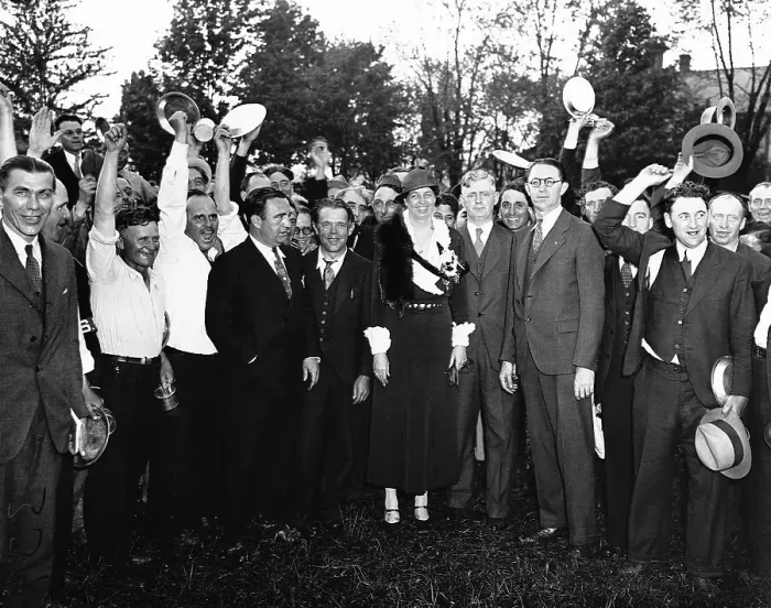 Framed Print : Eleanor Roosevelt Visiting Bonus Army Camp Framed Print : Eleanor Roosevelt Visiting Bonus Army Camp