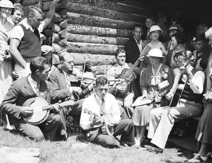 Framed Print : Eleanor Roosevelt Watches Banjo Players Framed Print : Eleanor Roosevelt Watches Banjo Players