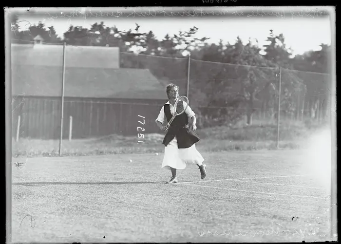 Framed Print : Eleanor Sears Playing Tennis Framed Print : Eleanor Sears Playing Tennis