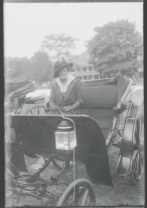 Framed Print : Eleanor Sears Riding in a Carriage Framed Print : Eleanor Sears Riding in a Carriage