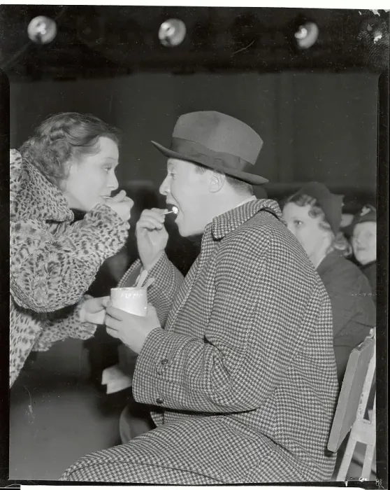 Framed Print : Eleanore Whitney and Jack Oakie Sharing Ice Cream Framed Print : Eleanore Whitney and Jack Oakie Sharing Ice Cream