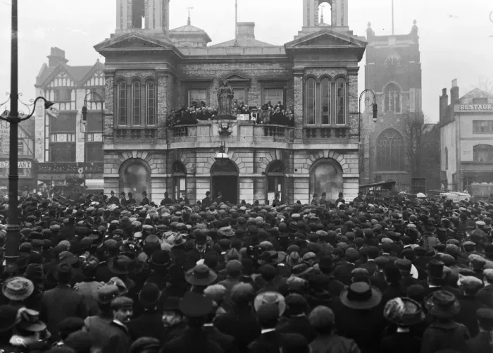 Framed Print : Election Crowds Framed Print : Election Crowds