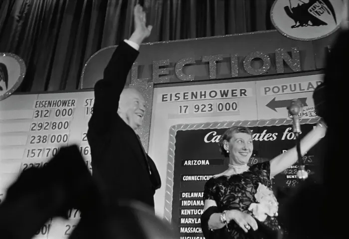 Framed Print : Election Night 1952