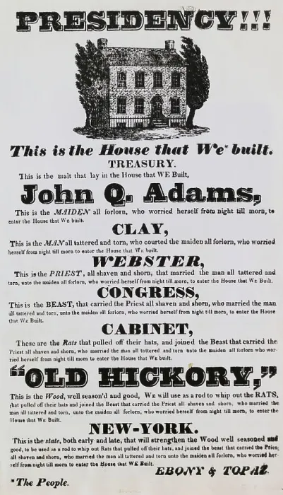 Framed Print : Election Poster for Andrew Jackson Framed Print : Election Poster for Andrew Jackson