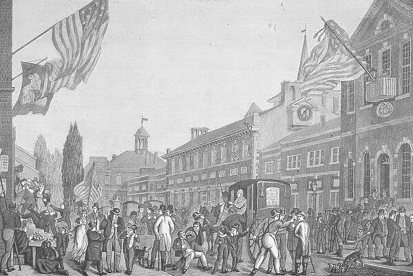 Election In Front Of State House, PA, 1815