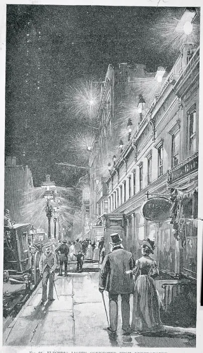 Framed Print : Electric Lights Connected from Underground Illuminating Sidewalk Street Framed Print : Electric Lights Connected from Underground Illuminating Sidewalk Street