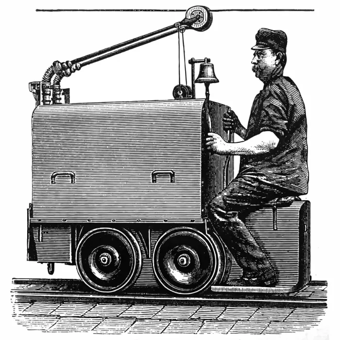 Framed Print : Electric mine locomotive Framed Print : Electric mine locomotive