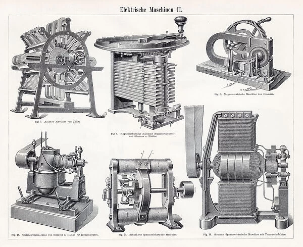 Electric machine engraving 1895