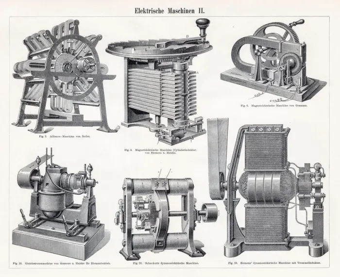 Framed Print : Electric machine engraving 1895 Framed Print : Electric machine engraving 1895