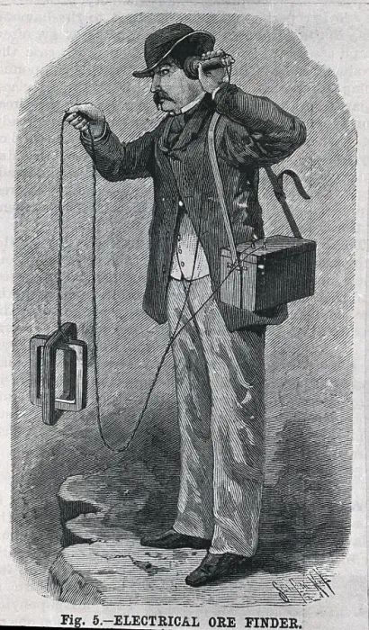 Framed Print : Electrical Ore Finder Ca. 1870 Framed Print : Electrical Ore Finder Ca. 1870