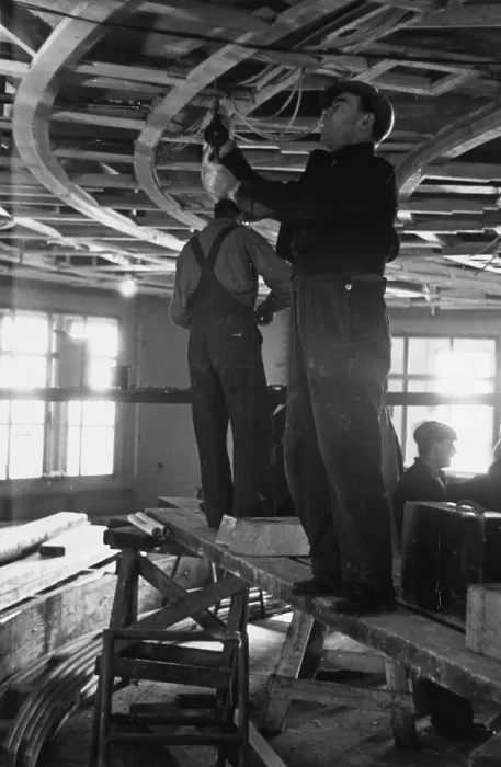 Framed Print : Electricians Framed Print : Electricians