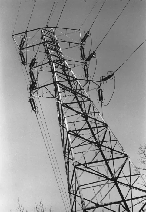 Framed Print : Electricity pylon, low angle view Framed Print : Electricity pylon, low angle view