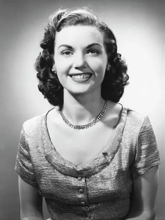 Framed Print : Elegant woman posing in studio, (B&W), (Close-up), (Portrait) Framed Print : Elegant woman posing in studio, (B&W), (Close-up), (Portrait)
