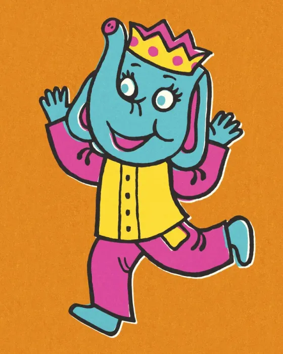 Framed Print : Elephant Character Framed Print : Elephant Character
