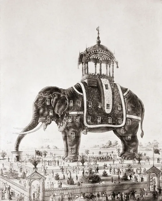 Framed Print : Elephantine Colossus Exhibition Poster