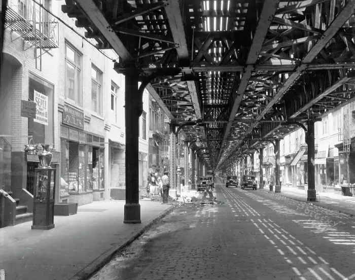 Framed Print : Elevated Railway in Manhattan Framed Print : Elevated Railway in Manhattan
