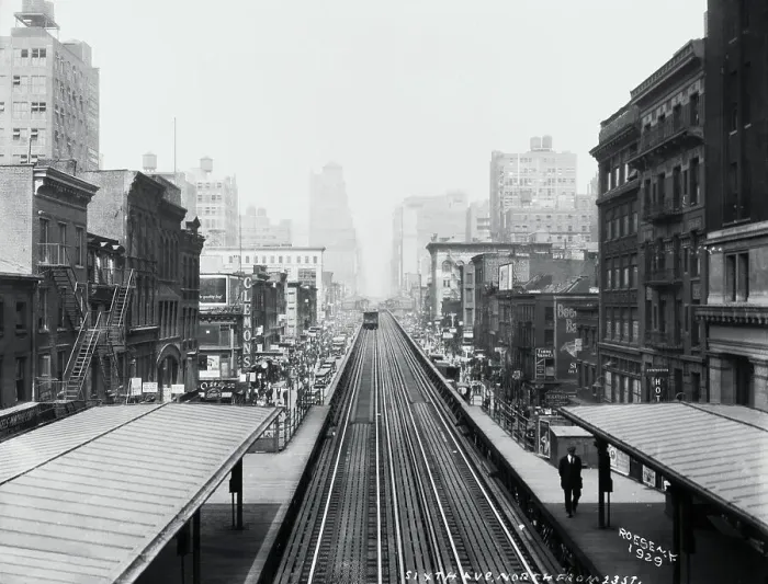 Framed Print : Elevated Railway in Manhattan Framed Print : Elevated Railway in Manhattan