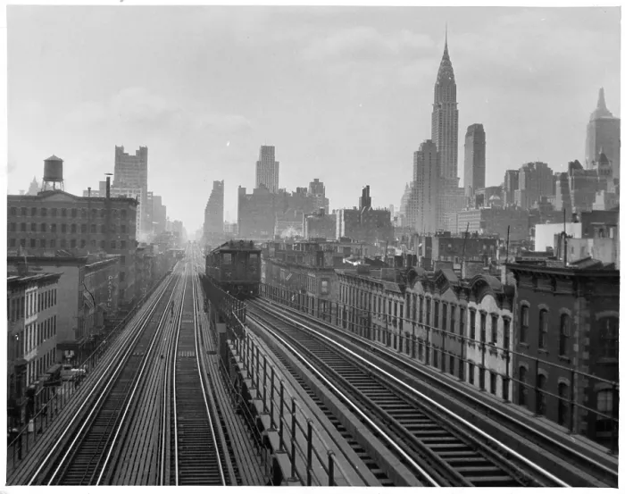 Framed Print : Elevated Railway In New York City, New York Framed Print : Elevated Railway In New York City, New York