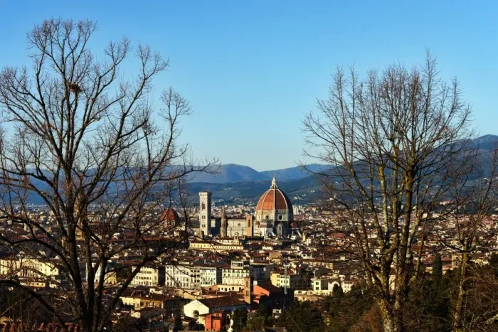 Framed Print : Elevated view of Florence from Piazzale Michelangelo, Italy Framed Print : Elevated view of Florence from Piazzale Michelangelo, Italy