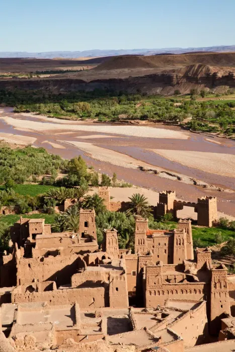Framed Print : Elevated view of Ksar of aOt Benhaddou in Morocco Framed Print : Elevated view of Ksar of aOt Benhaddou in Morocco