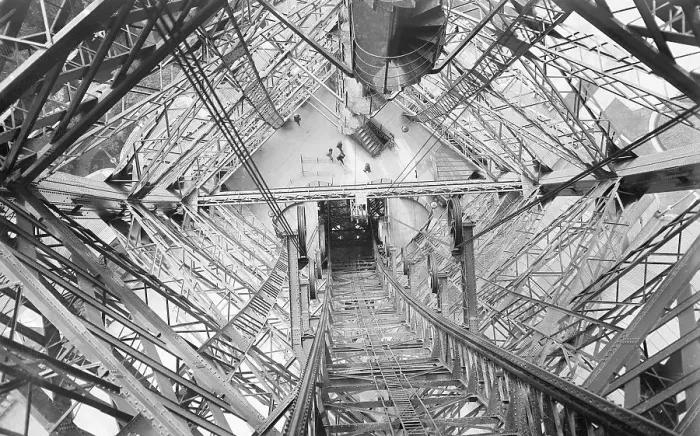 Framed Print : Elevator Shaft of the Eiffel Tower Framed Print : Elevator Shaft of the Eiffel Tower