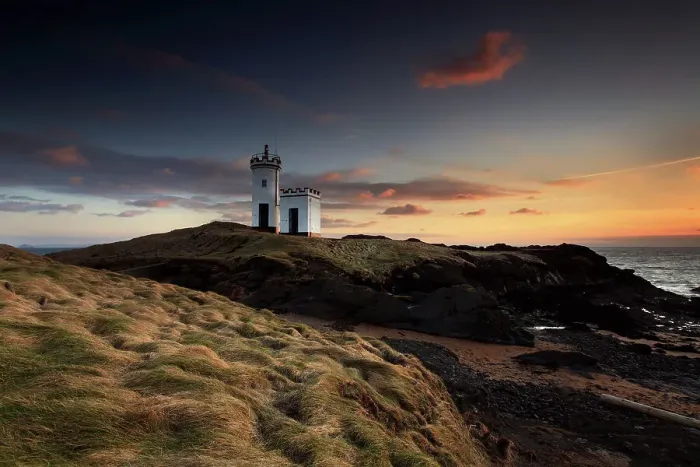 Framed Print : Elie lighthouse at sunset Framed Print : Elie lighthouse at sunset