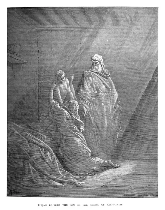 Framed Print : Elijah raises the son of Zarephath Framed Print : Elijah raises the son of Zarephath