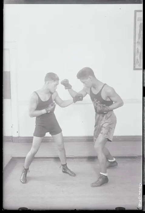 Framed Print : Elino Flores Sparring with Pancho Villa Framed Print : Elino Flores Sparring with Pancho Villa