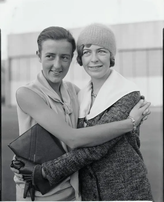 Framed Print : Elinor Smith and Bobbie Trout Hugging Each Other Framed Print : Elinor Smith and Bobbie Trout Hugging Each Other
