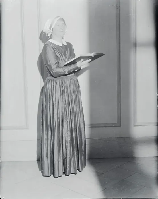 Framed Print : Elizabeth Bristol Greenleaf Holding Book Framed Print : Elizabeth Bristol Greenleaf Holding Book