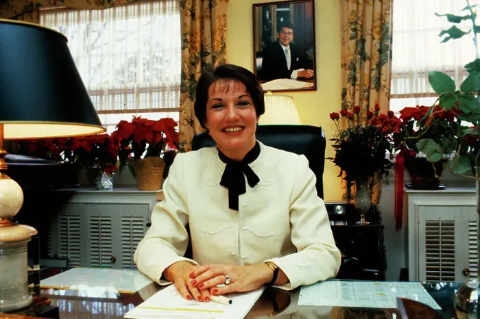 Framed Print : Elizabeth Dole Sitting in Office Framed Print : Elizabeth Dole Sitting in Office