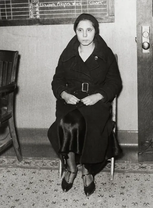 Framed Print : Elizabeth Edwards Seated at Police Barracks