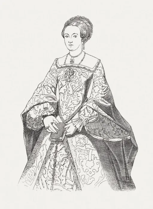 Framed Print : Elizabeth I of England (1533-1603), wood engraving, published in 1881 Framed Print : Elizabeth I of England (1533-1603), wood engraving, published in 1881